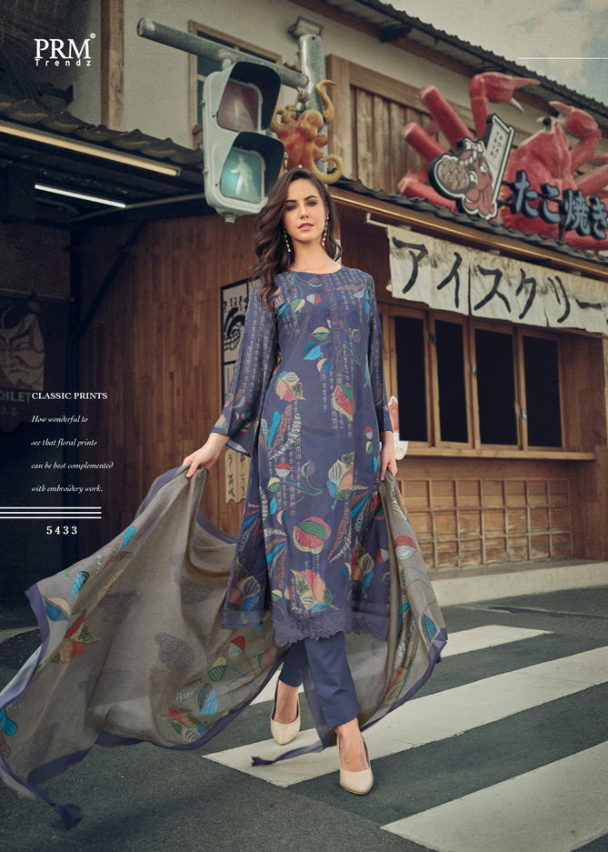 Summet Bloom By Prm 5433 To 5440 Printed Dress Material Wholesale Clothing Distributors In India